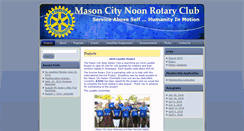 Desktop Screenshot of masoncitynoonrotary.org